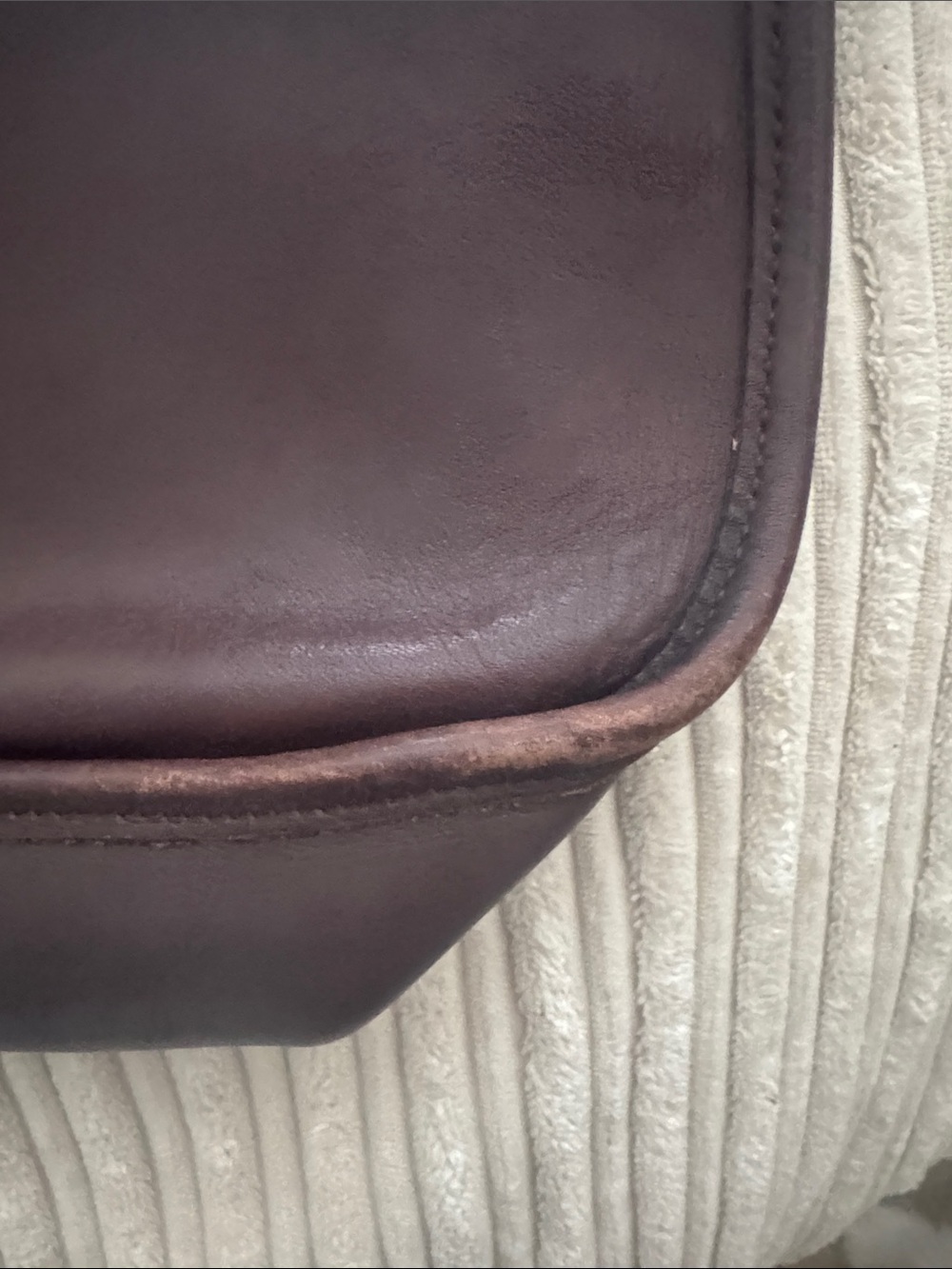 Coach Brown Leather Crossbody with Gold-Tone Zippers - Picture 4 of 8